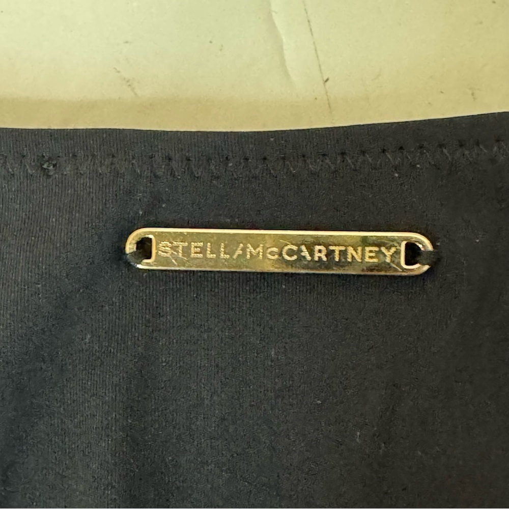 NWT STELLA MCCARTNEY Swim Falabella Chain Detail Bikini Bottom Black Size S - Picture 12 of 16